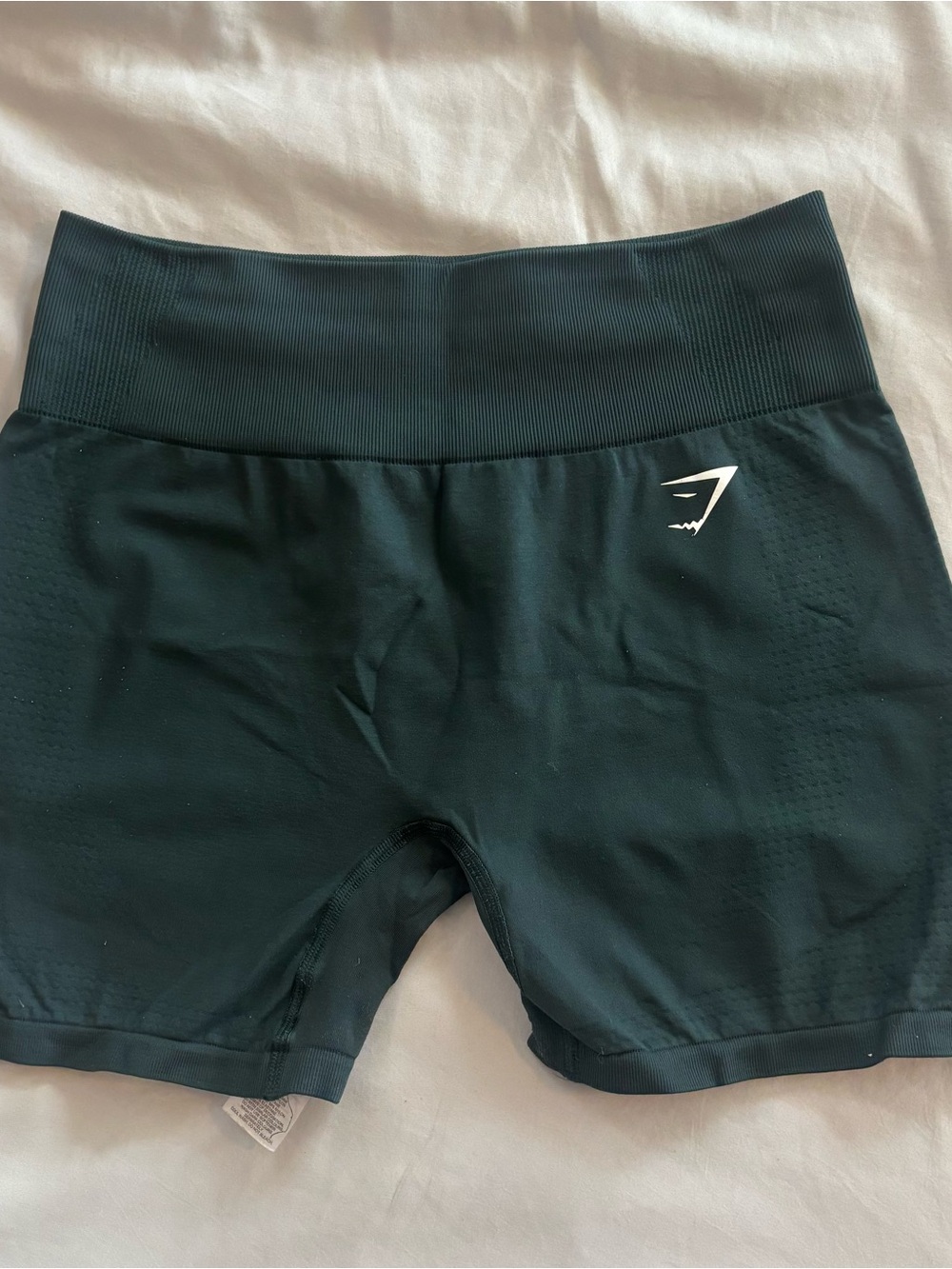 Gymshark emerald green bike shorts